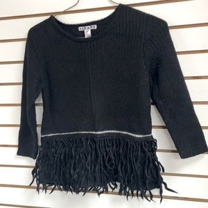 Harare black sweater pullover top